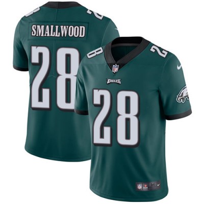 Nike Philadelphia Eagles #28 Wendell Smallwood Midnight Green Team Color Men's Stitched NFL Vapor Untouchable Limited Jersey Men's